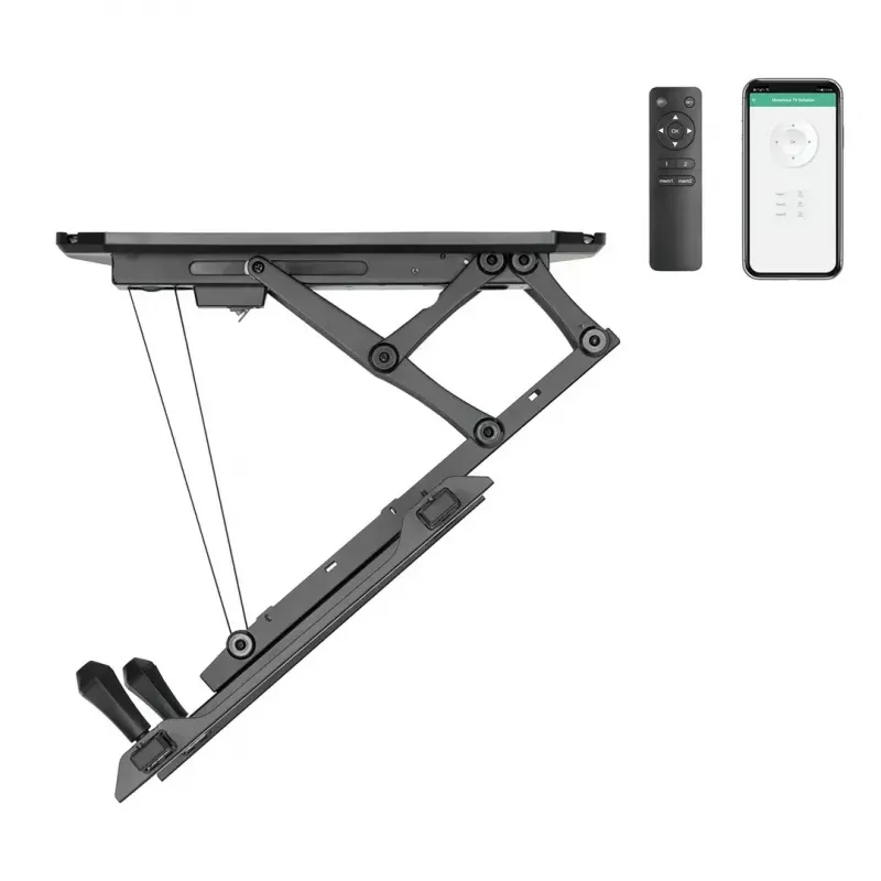 Suporte de teto para TV MACLEAN MC-880T para televisores de 32–70 polegadas, máx. VESA 600x400, ajuste elétrico de altura, capacidade de carga 35 kg