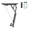 Suporte de teto para TV MACLEAN MC-880T para televisores de 32–70 polegadas, máx. VESA 600x400, ajuste elétrico de altura, capacidade de carga 35 kg