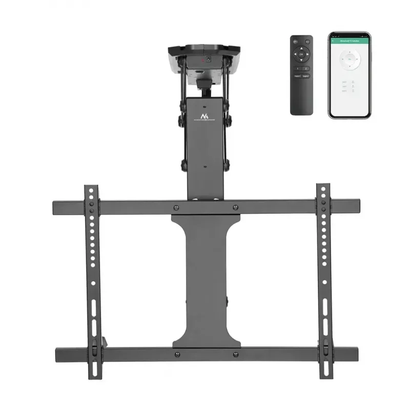 Suporte de teto para TV MACLEAN MC-880T para televisores de 32–70 polegadas, máx. VESA 600x400, ajuste elétrico de altura, capacidade de carga 35 kg