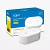 Sensor de fuga de água TP-Link Tapo T300 Wi‑Fi, alarme ajustável 90 dB, IP67, pilha (2×AAA), requer hub