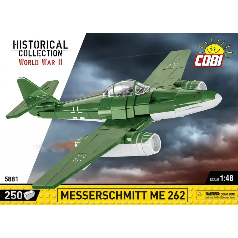 Brinquedo de construção Cobi Messerschmitt Me 262 kit de montagem 500 peças