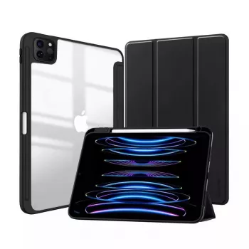 Capa tipo folio Crong CRG-PRF-IPD11-BLK para iPad Pro 11 2022 2021