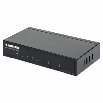 Switch Intellinet 8 portas Gigabit Ethernet, tamanho de secretária, caixa metálica, IEEE 802.3az (Energy Efficient Ethernet)