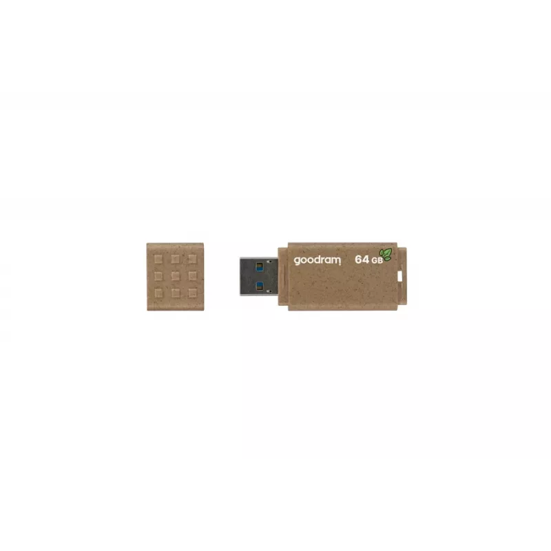 Pen USB GOODRAM UME3 64 GB, USB Type-A 3.2 Gen 1, leitura 60 MB/s, escrita 20 MB/s, castanho