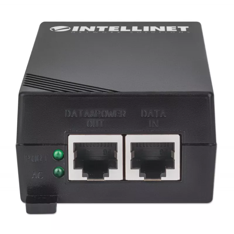 Injetor PoE+ Intellinet Gigabit High-Power, 1 porta de 30 W, compatível com IEEE 802.3at/af, caixa de plástico