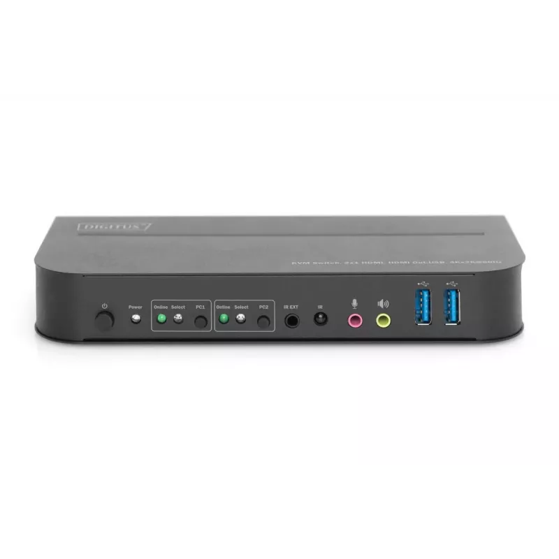 Switch KVM DIGITUS - 2x1 HDMI, HDMI Out, USB, 4Kx2K@60Hz