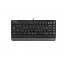 Teclado USB com fio A4Tech FStyler FK11 – layout padrão compacto, inglês, 12 teclas de atalho, apoio de pulso, cabo de 1,5 m
