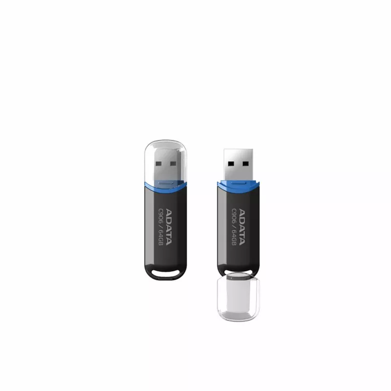 Pen drive ADATA C906 64 GB USB Type-A 2.0, preto, com proteção de tampa