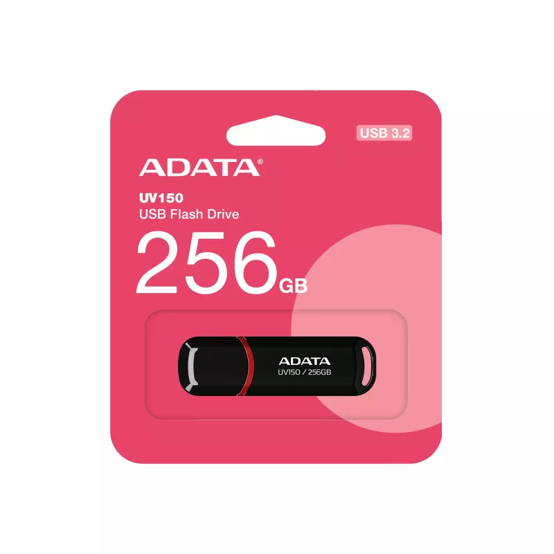Pen drive ADATA UV150 256 GB USB Type-A 3.2 Gen 1 (3.1 Gen 1) preto