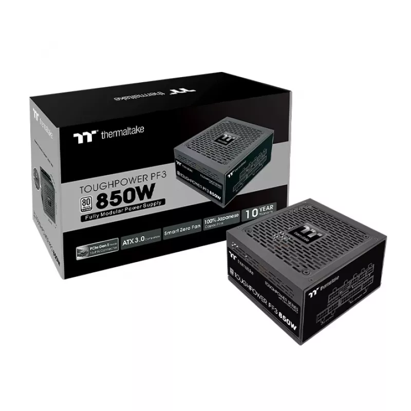 Fonte de alimentação THERMALTAKE – Toughpower PF3 850W Platinum – TT Premium Edition