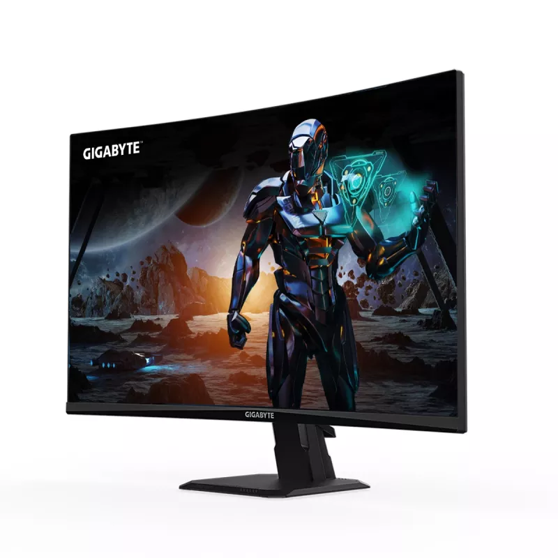 Monitor gaming curvo GIGABYTE GS27FC 27 polegadas FHD – 1920 x 1080, 180 Hz, 1 ms, 250 cd/m², FreeSync Premium, compatível com HDR, HDMI 2.0, DisplayPort 1.4
