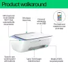 Impressora a cores 3-em-1 sem fios HP DeskJet 2822e, Instant Ink; copiadora, digitalizador