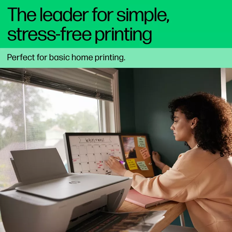 Impressora a cores 3-em-1 sem fios HP DeskJet 2822e, Instant Ink; copiadora, digitalizador