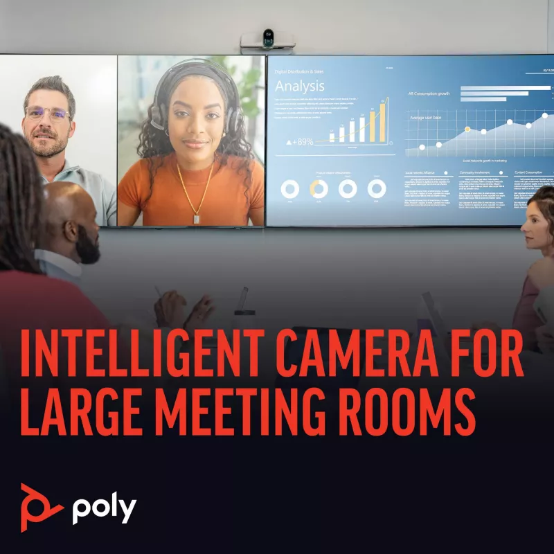 Câmara inteligente POLY Studio E70 20 MP 4K Ultra HD branca