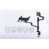 Gembird MA-DA-04 suporte de secretária ajustável com braço para monitor e tabuleiro para portátil, 17–32 polegadas
