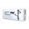 Gembird MA-DA-04 suporte de secretária ajustável com braço para monitor e tabuleiro para portátil, 17–32 polegadas