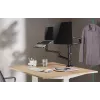 Gembird MA-DA-04 suporte de secretária ajustável com braço para monitor e tabuleiro para portátil, 17–32 polegadas