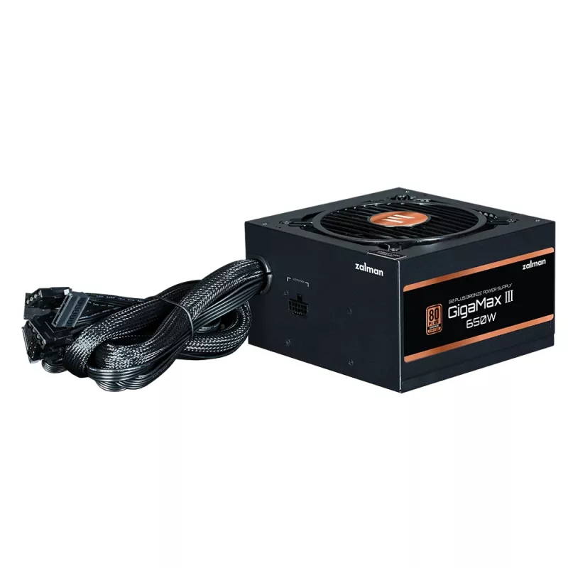 Fonte de alimentação Zalman GigaMax III 650 W ATX preta