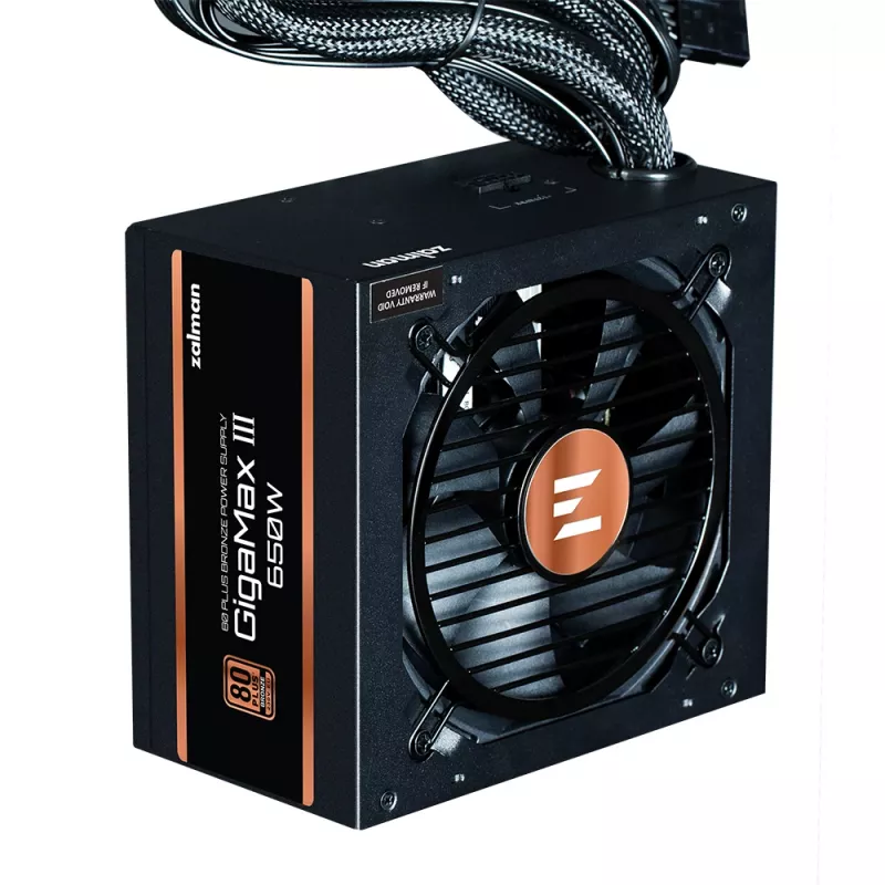 Fonte de alimentação Zalman GigaMax III 650 W ATX preta