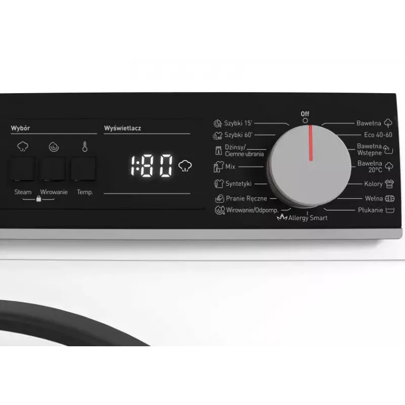 Máquina de lavar roupa Sharp ES-NFA910BW1NA-PL, carga frontal, 9 kg, classe de eficiência energética A