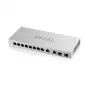 Switch de rede Zyxel XGS1010-12-ZZ0102F não gerido Gigabit Ethernet (10/100/1000) cinzento