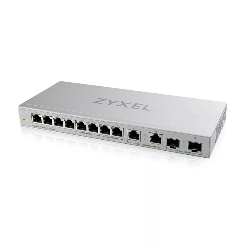 Switch de rede Zyxel XGS1010-12-ZZ0102F não gerido Gigabit Ethernet (10/100/1000) cinzento