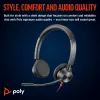 HP Poly Blackwire 3325 headset estéreo Microsoft Teams Certified USB-C + ficha 3,5mm + adaptador USB-C/A