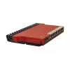 Router com fios MikroTik L009UiGS-RM — 8x RJ-45, 2,5 Gigabit Ethernet, 1x SFP, 1x USB, CPU 800 MHz, 512 MB RAM, vermelho