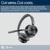 HP Poly Voyager 4320 headset Microsoft Teams certificado + dongle BT700 + estação de carregamento