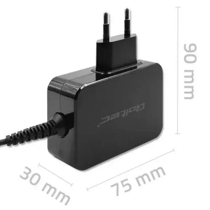 Carregador Qoltec 52385 interior AC carregamento rápido 20V 3A preto