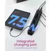 ICY BOX Hub de 17 portas com interface USB 3.2 Gen 1 Type-A, USB 3.2 Gen 1 (3.1 Gen 1) Type-A, USB 3.2 Gen 1 (3.1 Gen 1) Type-A, USB Type-B, 5000 Mbit/s, preto, China, DC
