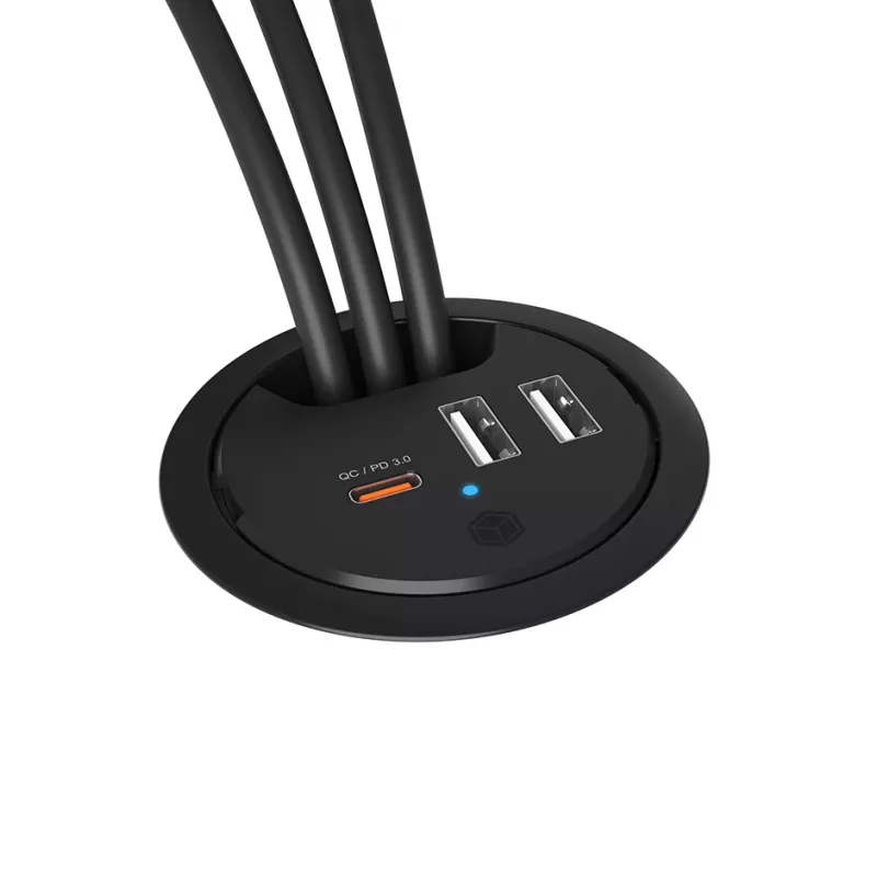 Carregador USB de secretária ICY BOX com Power Delivery e Quick Charge