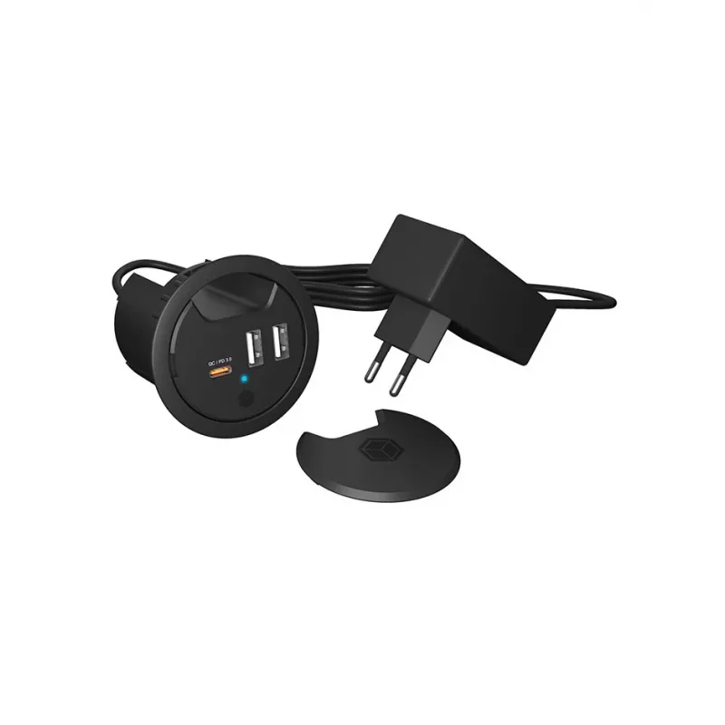 Carregador USB de secretária ICY BOX com Power Delivery e Quick Charge