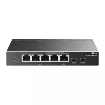 Switch de rede TP-Link TL-SG1005P-PD Gigabit Ethernet (10/100/1000) Power over Ethernet (PoE) Preto
