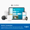 Lâmpada inteligente TP-Link Tapo, Multicolor, Matter, lâmpada inteligente, Wi-Fi/Bluetooth, Branco, 802.11b, 802.11g, Wi-Fi 4 (802.11n), WPA-PSK, WPA2-PSK, WPA3-SAE, LED
