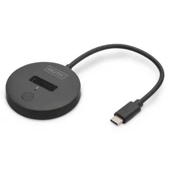 Estação de acoplamento DIGITUS NVMe/SATA – USB3.2 Gen2 Type-C NVMe e SSD SATA