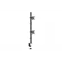Suporte de monitor DIGITUS vertical 17–32 polegadas, máx. 8 kg por monitor, fixação à mesa ou passagem pela mesa