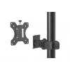 Suporte de monitor DIGITUS vertical 17–32 polegadas, máx. 8 kg por monitor, fixação à mesa ou passagem pela mesa