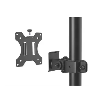 Suporte de monitor DIGITUS vertical 17–32 polegadas, máx. 8 kg por monitor, fixação à mesa ou passagem pela mesa