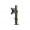 Suporte de monitor DIGITUS vertical 17–32 polegadas, máx. 8 kg por monitor, fixação à mesa ou passagem pela mesa