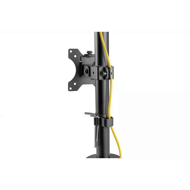 Suporte de monitor DIGITUS vertical 17–32 polegadas, máx. 8 kg por monitor, fixação à mesa ou passagem pela mesa