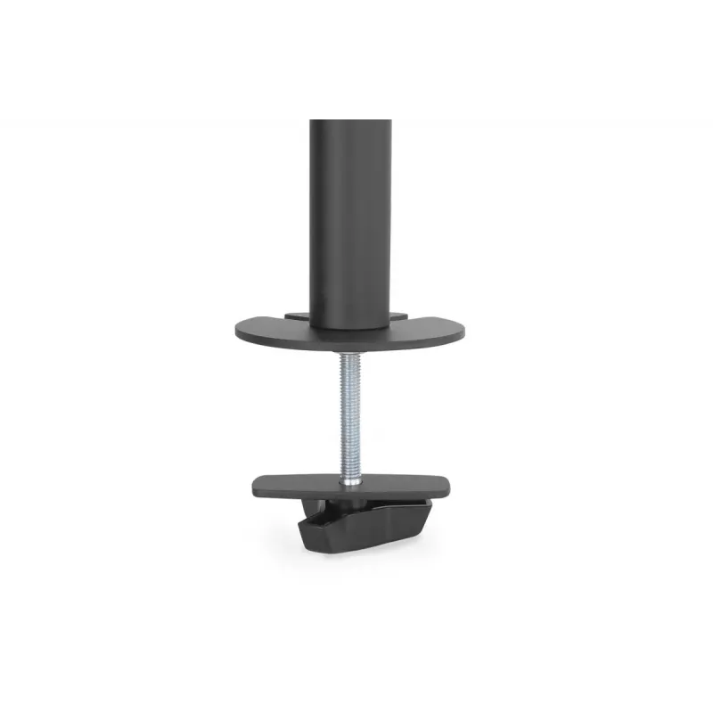 Suporte de monitor DIGITUS vertical 17–32 polegadas, máx. 8 kg por monitor, fixação à mesa ou passagem pela mesa