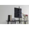 Suporte de monitor DIGITUS vertical 17–32 polegadas, máx. 8 kg por monitor, fixação à mesa ou passagem pela mesa