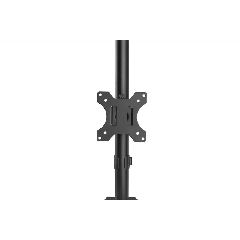 Suporte de monitor DIGITUS vertical 17–32 polegadas, máx. 8 kg por monitor, fixação à mesa ou passagem pela mesa