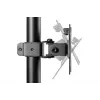 Suporte de monitor DIGITUS vertical 17–32 polegadas, máx. 8 kg por monitor, fixação à mesa ou passagem pela mesa