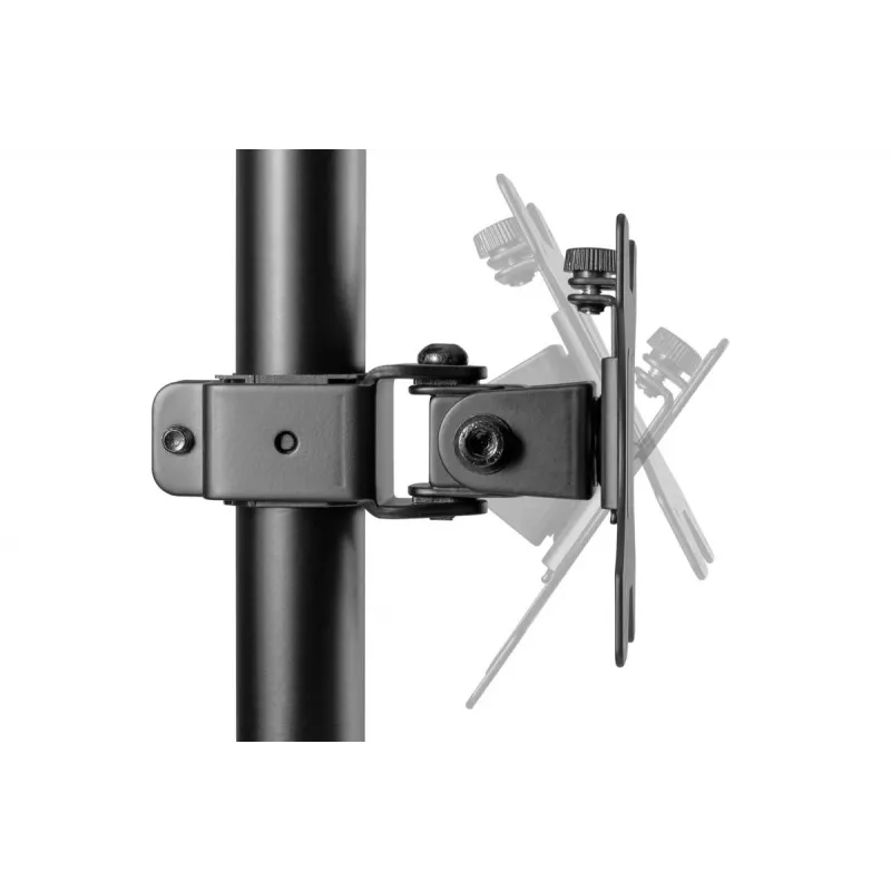 Suporte de monitor DIGITUS vertical 17–32 polegadas, máx. 8 kg por monitor, fixação à mesa ou passagem pela mesa
