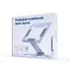 Suporte para portátil Gembird NBS-D1-03 Prateado Alumínio para até 39,6 cm (15,6 polegadas), dobrável, altura 60 mm, carga máx. 5 kg