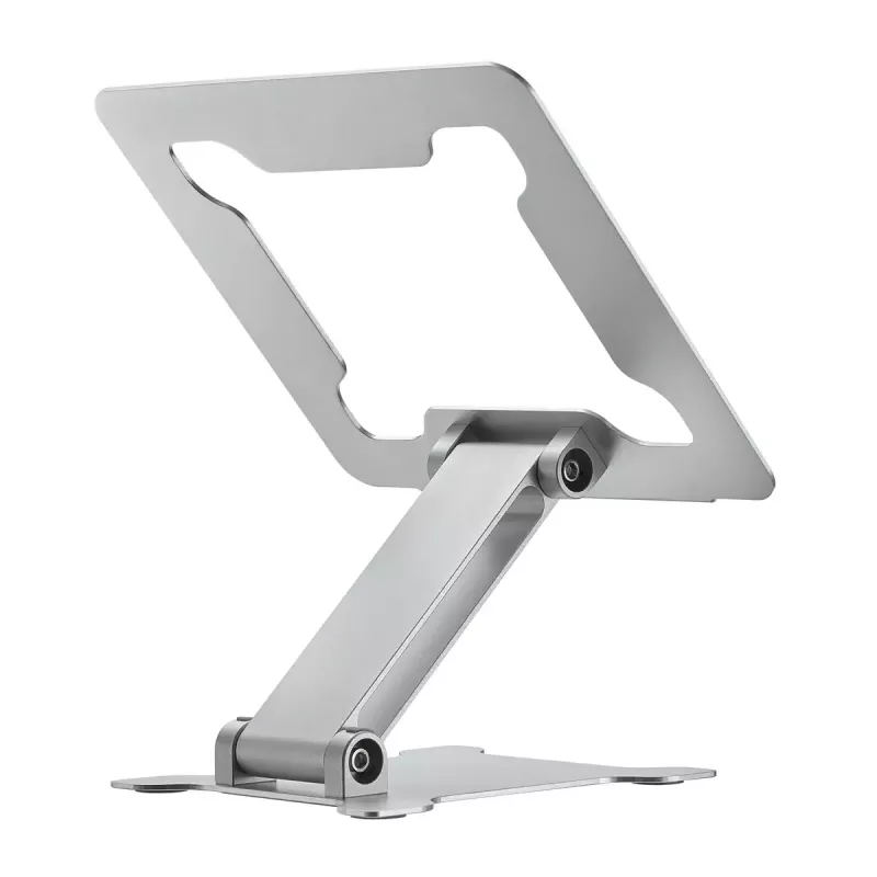 Suporte para portátil Gembird NBS-D1-03 Prateado Alumínio para até 39,6 cm (15,6 polegadas), dobrável, altura 60 mm, carga máx. 5 kg