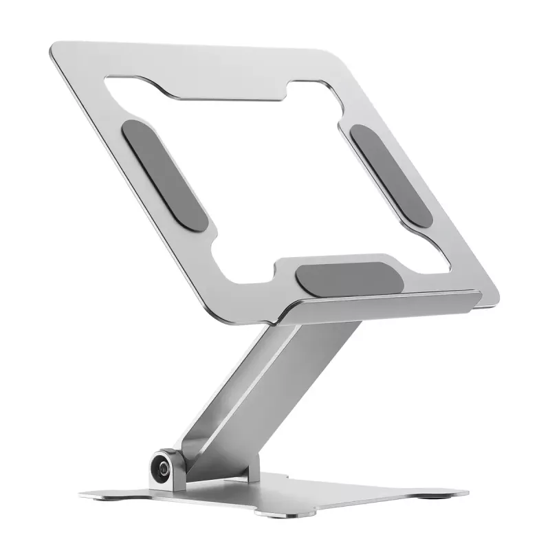 Suporte para portátil Gembird NBS-D1-03 Prateado Alumínio para até 39,6 cm (15,6 polegadas), dobrável, altura 60 mm, carga máx. 5 kg