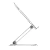 Suporte para portátil Gembird NBS-D1-03 Prateado Alumínio para até 39,6 cm (15,6 polegadas), dobrável, altura 60 mm, carga máx. 5 kg